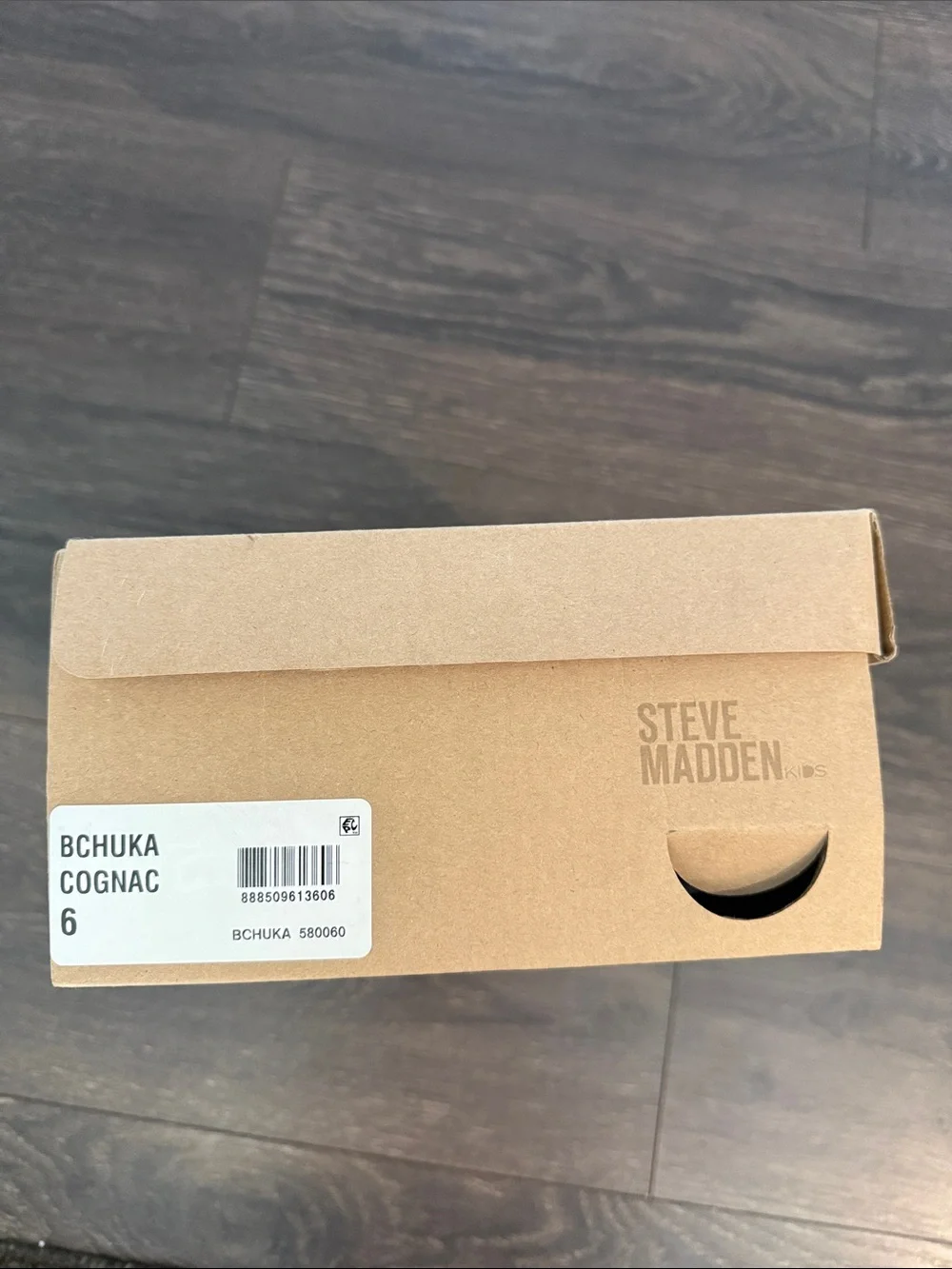 Steve Madden Boys Brown Leather Lace-Up Dress Shoes